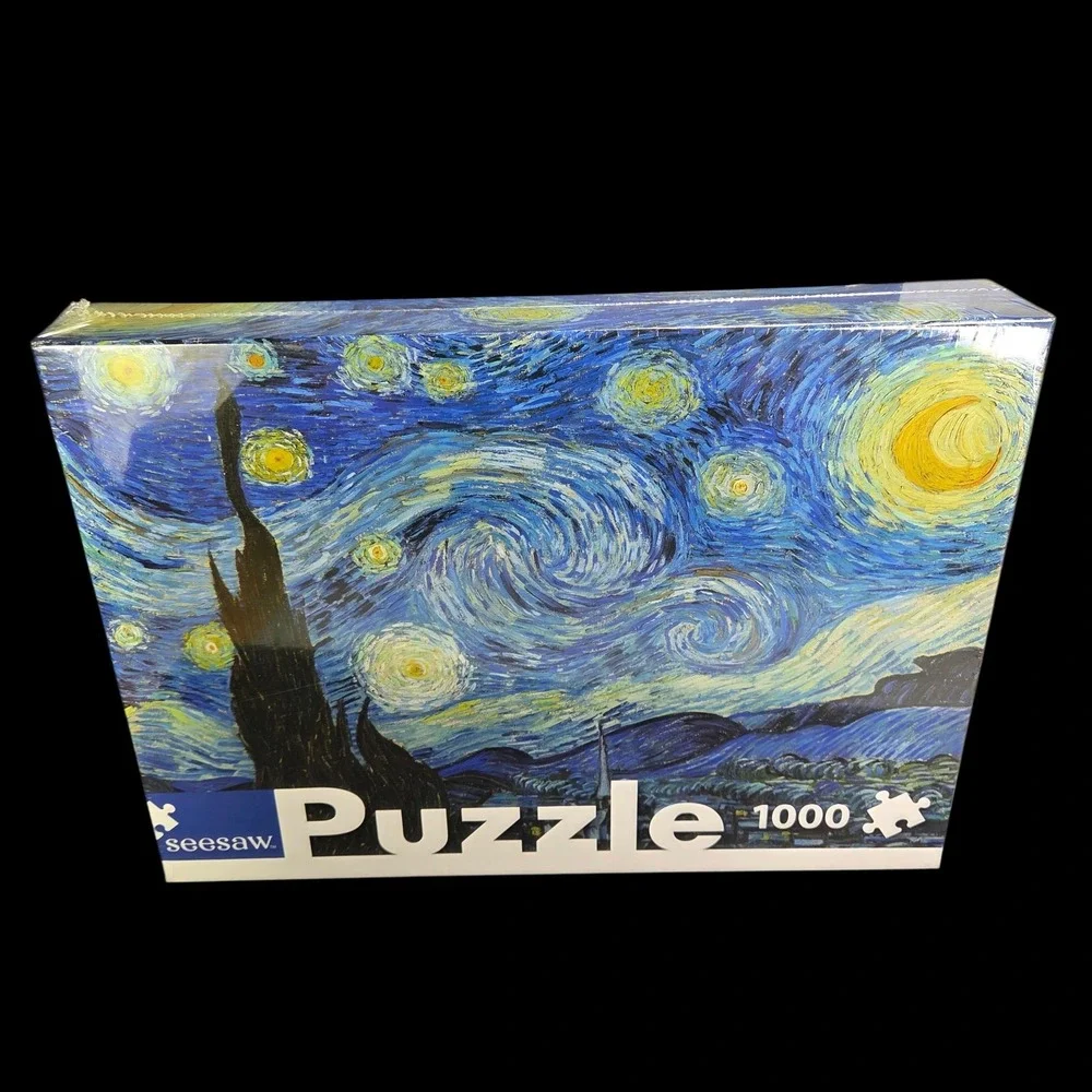 Puzzle Vincent Van Gogh Starry Night 1000 Piece Large Size‎ Artist Sealed NEW